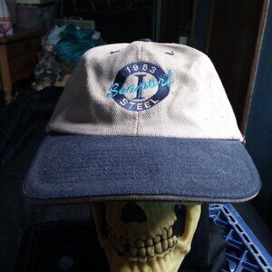 Deadstock Vintage Seaport Steel 1983 Strap Back Hat Cap